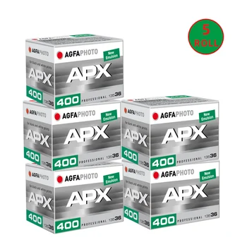 1-10 Рулонов черно-белой профессиональной пленки AGFA APX 400 135 мм ISO 400 с 36 экспозициями на рулон (срок годности: январь 2026 г.) Изображение