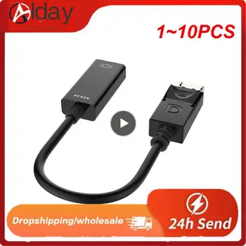 1-10 шт. совместимый с HDMI кабель для передачи данных DisplayPort small shell DP-совместимый с HDMI кабель для передачи видео 4K 60Hz Изображение