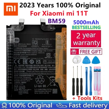 100% Оригинальный Новый Высококачественный Сменный Аккумулятор BM59 Для Xiaomi mi 11T Аккумуляторная Батарея Телефона 6000 мАч Bateria Изображение