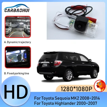170 Градусов 1280x1080P HD Специальная Парковочная Камера Заднего Вида для Toyota Sequoia MK2 2008 ~ 2014 Highlander 2000 ~ 2007 Изображение