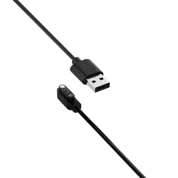 2-контактный прочный магнитный кабель, USB-кабель для зарядки, черный для смарт-часов Kieslect Watch K10 K11, прямая поставка Изображение