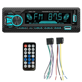 4-Канальный автомобильный радиоприемник Bluetooth мощностью 60 Вт, автомобильный MP3-плеер, черный подключаемый U-диск, автомагнитола для автомобиля Изображение