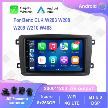 7 Дюймов Android 12,0 Для Mercedes Benz CLK W203 W208 W209 W210 W463 Автомобильный Радио Мультимедийный Видеоплеер GPS 4G Без 2din 2 din dvd Изображение