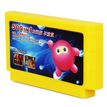 8-разрядная игровая карта Coolbaby 500 в 1 Classic Games Collection с 60 контактами для игровой консоли, карта памяти. Изображение