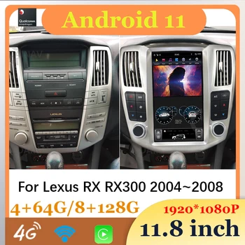 Android Auto Автомагнитола Coche Central Multimidia Видеоплеер Беспроводной Carplay Для Lexus RX RX300 2004 2005 2006 2007 2008 Изображение