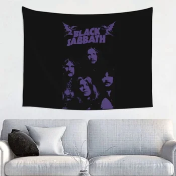 Black Sabbathe, Гобелен, полиэстер в стиле хиппи, Настенное украшение для комнаты рок-музыки, коврик для йоги, Художественное одеяло Изображение