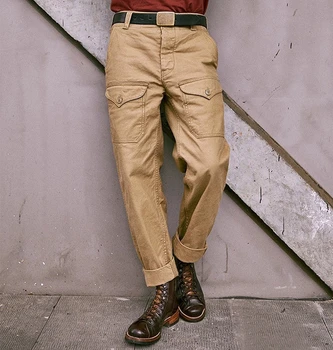 CDP450 Мужские хлопчатобумажные высококачественные повседневные стильные брюки в стиле милитари, мужские винтажные брюки-карго Avatar Flight Изображение