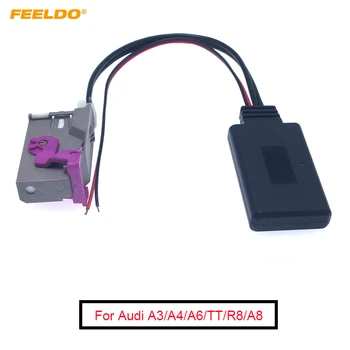 FEELDO 5 шт. Автомобильный Аудио DVD-Навигационный Модуль Bluetooth Вход RNS-E Навигация 32Pin AUX Адаптер для Audi A3/A4/A6/TT/R8/A8 Изображение