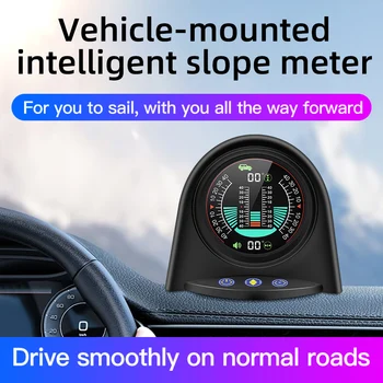 X94 GPS Измерители Наклона Автомобиля Head Up Дисплей Инклинометр Шаг Инклинометр Сигнализация Безопасности Внедорожник Авто Грузовик Внедорожник 12V 24v Изображение