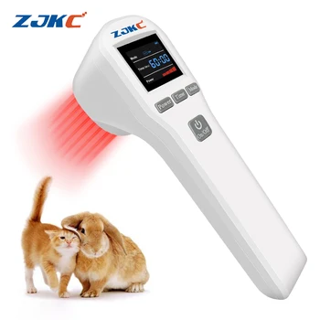 ZJKC ручной 650 нм 808 нм холодная лазерная терапия домашнего использования 3000 мАч для облегчения боли в суставах Физиотерапевтическая Реабилитация Собак Кошек Изображение
