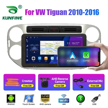 Автомобильное Радио Для Tiguan 2010-2015 Восьмиядерный Android 10,0 Автомобильный DVD GPS Навигационный Плеер Бесстекольное Автомобильное Стерео Головное Устройство Радио Изображение