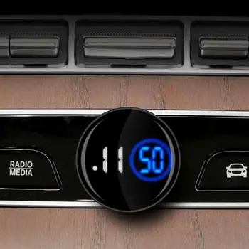 Автомобильные электронные часы с сенсорным экраном, водонепроницаемые часы на приборной панели, автомобильные часы с сенсорным управлением, аксессуары для салона автомобиля Изображение