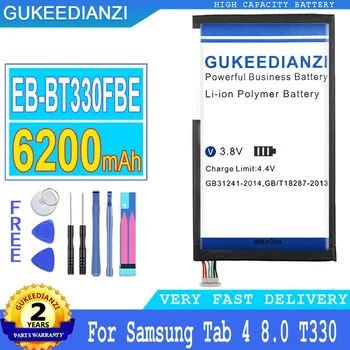 Аккумулятор GUKEEDIANZI для Samsung Galaxy Tab 4, EB-BT330FBE, T330, T331, T335, T331C, T337, SM-T335, SM-T330, EB-BT330, 6200 мАч Изображение