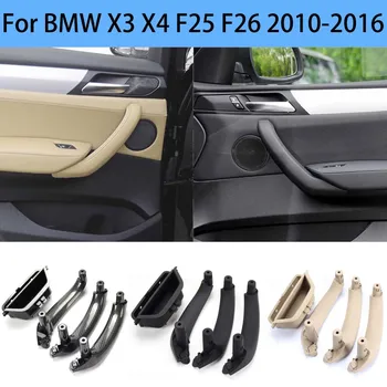 Внутренние ручки дверей автомобиля LHD RHD с накладкой на внутреннюю панель для BMW X3 X4 F25 F26 2010-2016 Изображение