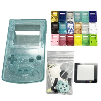 Высококачественная Оболочка Для GameBoy Color Со Стеклянной Линзой, Наклейкой на Кнопку, Проводящей Резиной, Совместимой С IPS И Оригинальным Экраном Изображение