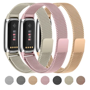 Для Fitbit Luxe Band Металлический ремешок для часов Магнитный смарт-ремешок для часов Ремешок для Fitbit Luxe Сменный ремешок для браслета Изображение