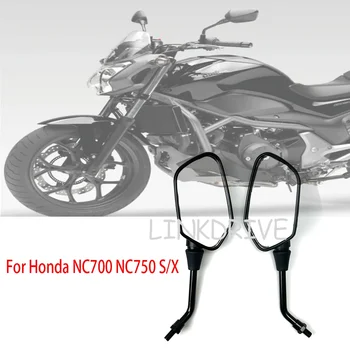 Для Honda NC700 NC700S NC700X NC750 NC750X NC750S NC750S S/X Черное Зеркало Мотоцикла Боковые Зеркала Заднего Вида Изображение