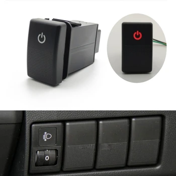 Для Mazda 5 Красный Светодиодный Светильник Кнопка Включения Выключения Питания Автомобиля Выключатель Питания с Соединительным Проводом Автоаксессуары Изображение