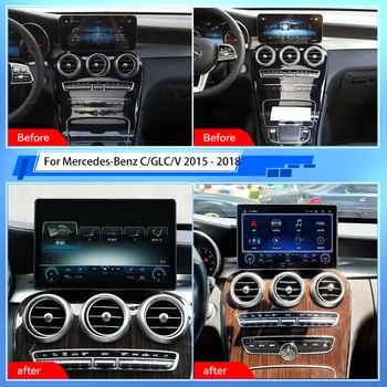 Для Mercedes-Benz C/GLC/V 2015-2018 Android Автомагнитола 2Din Стереоприемник Авторадио Мультимедийный плеер GPS Navi Головное устройство Изображение