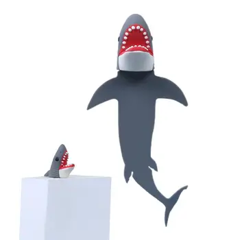 Закладки с животными, 3D закладки с дурацкими животными в форме акулы и крокодила, Забавный подарок для чтения, Мультяшная Рождественская закладка для студента Изображение
