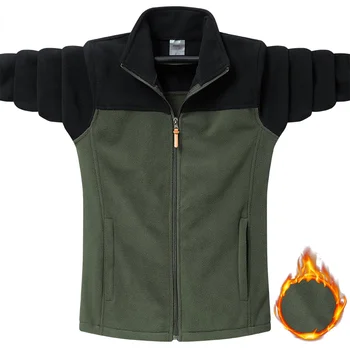 Зимняя мужская женская флисовая повседневная куртка 9XL, деловая повседневная куртка-карго, куртка большого размера, куртка-карго для охоты и рыбалки, куртка-карго из США Изображение