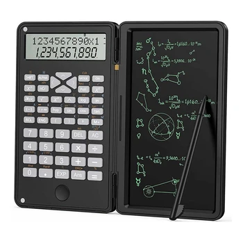 Калькулятор, научные калькуляторы, 12-значный калькулятор, планшет для письма, Складной финансовый калькулятор, для школьного офиса Изображение
