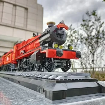 Коллекционное издание 2022 года 76405 118 см, Строительный набор для скоростного поезда, кирпичи с игрушками Minifigis Для взрослых, подарок 5129 шт. Изображение