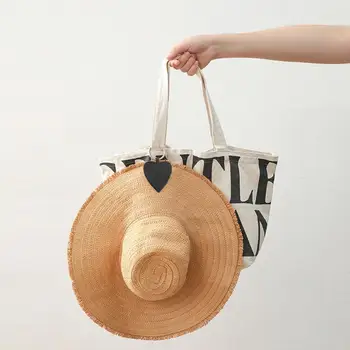 Магнитный зажим для шляпы на сумке, зажим для хранения шляпы, сумка из искусственной кожи, многофункциональный зажим для шляпы, держатель для шляпы Для путешествий, практичный гаджет на открытом воздухе Изображение