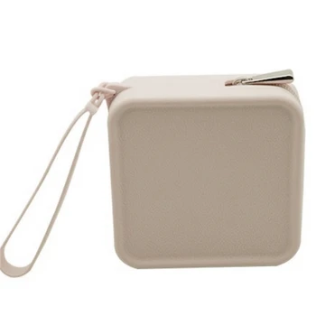 Маленькая квадратная кисточка для макияжа Силиконовая водонепроницаемая сумка для хранения кабеля наушников губной помады Косметичка для макияжа E74B Изображение