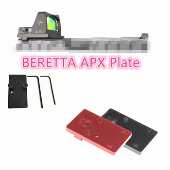 Металлическая Оптическая панель с креплением Red Dot Vision для Beretta APX Полноразмерной Компактной установки Docter Noblex ADE Optics Frenzy или RMR Base Изображение