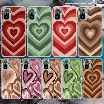 Модный Мягкий Чехол Для Телефона Purple Heart Swirl Circle Для Xiaomi Redmi Note 10 10S 11 11S 11T 9 9S 8T 8 12 11E Pro Plus 7 6 5 Patter Изображение