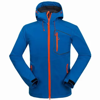 Мужская куртка Softshell Windstopper Водонепроницаемые Походные Куртки Для Альпинизма На Открытом воздухе Толстые Зимние Пальто Треккинг Кемпинг Лыжи 6014 Изображение