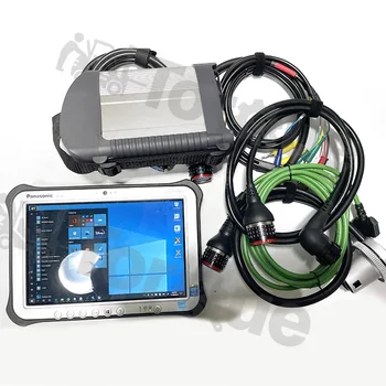 Мультиплексор MB STAR C4 для Benz, MB SD для диагностического сканера для грузовиков Benz + Программное обеспечение + планшет FZ G1 Изображение