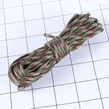 Набор для изготовления Нейлонового Парашютного Шнура Survival Seven Core Umbrella Rope (7 метров, Камуфляжный Цвет) Изображение