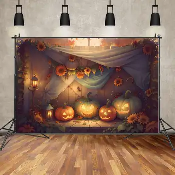 Настенные фоны для вечеринки в честь Хэллоуина, украшения для фотографий, Детская Деревянная стена, Индивидуальные фоны для детских фотографий Изображение