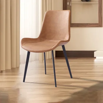 Оптовый дизайнерский обеденный стул в скандинавском стиле, офисный стул для переговоров в конференц-зале, стул для отдыха со спинкой в кафе Изображение
