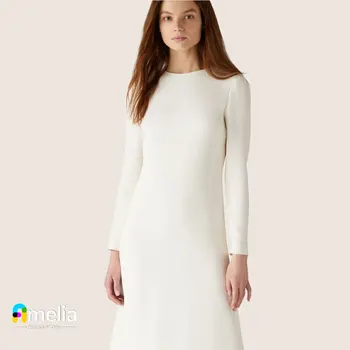 Платье для выпускного вечера Amelia A-Line с круглым вырезом в Дубае Длиной до щиколоток с пышными рукавами, вечернее летнее элегантное вечернее платье для женщин 2023 г. Изображение