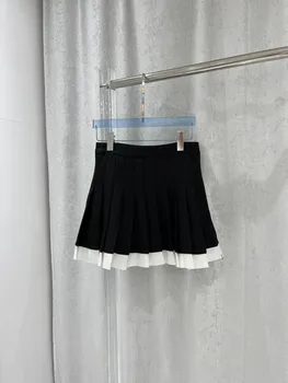 Плиссированная юбка трехмерного кроя, талия для похудения, повседневная мода 2023, летняя новинка, горячая Изображение