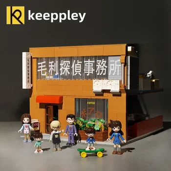 Подлинный Keeppley Detective Conan строительные блоки Модель Детективного агентства Маори собранные игрушки детский подарок на день рождения украшения Изображение