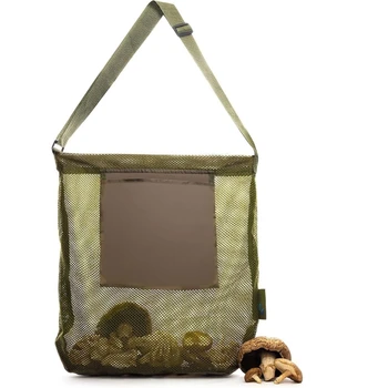 Портативная сумка для охоты на грибы, сумка для сбора грибов, сумка для сбора грибов на открытом воздухе для любителей грибного декора Изображение