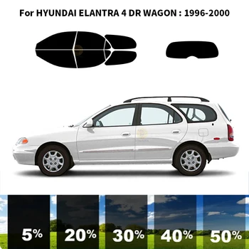 Предварительно Обработанная нанокерамика car UV Window Tint Kit Автомобильная Оконная Пленка Для HYUNDAI ELANTRA 4 DR WAGON 1996-2000 Изображение