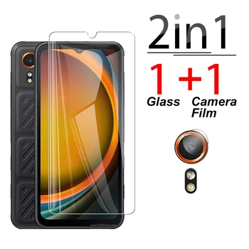 Протектор экрана объектива 2в1 Для Samsung Galaxy Xcover7 samsun X cover 7 xcover 7 Прозрачное закаленное стекло 6,6 дюйма защитное стекло Изображение