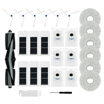 Роликовая Основная Боковая Щетка Hepa Фильтр Швабра Тканевый Мешок Для Пыли, Как Показано На рисунке Пластик Для Роботизированных Пылесосов Ecovacs Deebot X2/ X2 Pro/X2 Omni Изображение