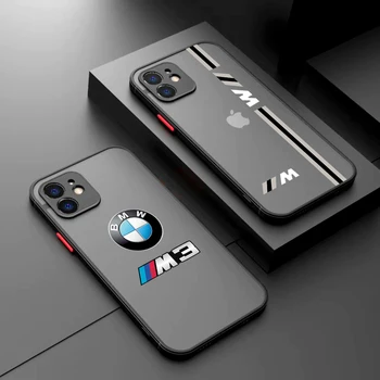 Роскошный чехол для телефона в спортивном автомобиле для iPhone 15 14 13 12 11 Pro Max X XR XSMax 7 8 Plus Матовая прозрачная задняя крышка Изображение