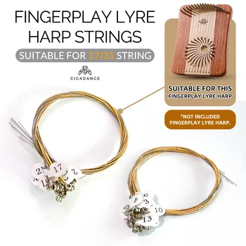 Сменные Струны Запасной Набор Латунных Струн Подходит Для Hluru 17/31 String Fingerplay Lyre Harp Аксессуары Для Музыкальных Инструментов Изображение
