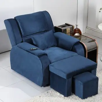 Спа-электрическое педикюрное кресло, комфортное для ногтей, кресло для сна, педикюрная мебель для салона красоты Taburete Pedicura BL50PC Изображение