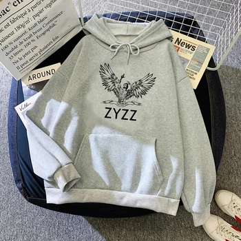 Толстовки Zyzz, женские аниме, зима 2023, японский свитер, женская флисовая одежда Изображение