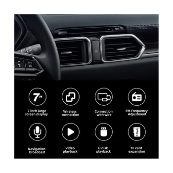 Универсальный 7-дюймовый автомобильный дисплей, многофункциональный автомобильный Mp5-плеер, мобильная автомобильная техника, автомобильные принадлежности Изображение