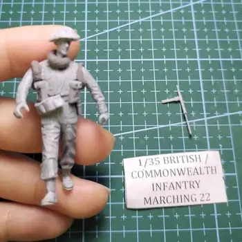 Фигурка из смолы 1/35 ГК, комплект британской армии в разобранном виде и неокрашенный Изображение